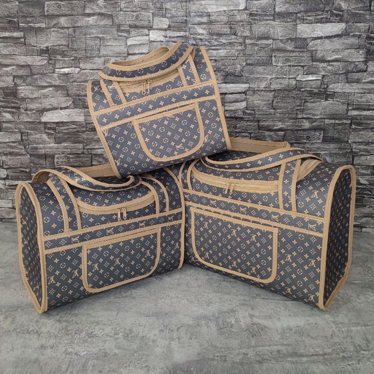 طرح LV  کرم قهوه ای